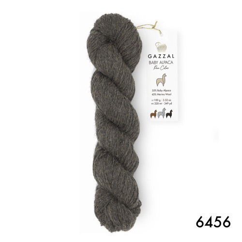 Baby Alpaca Pure Colors (6456 Серо-коричневый)