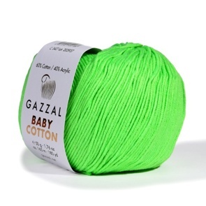 Baby Cotton (3427 Зелёный неон)